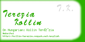 terezia kollin business card